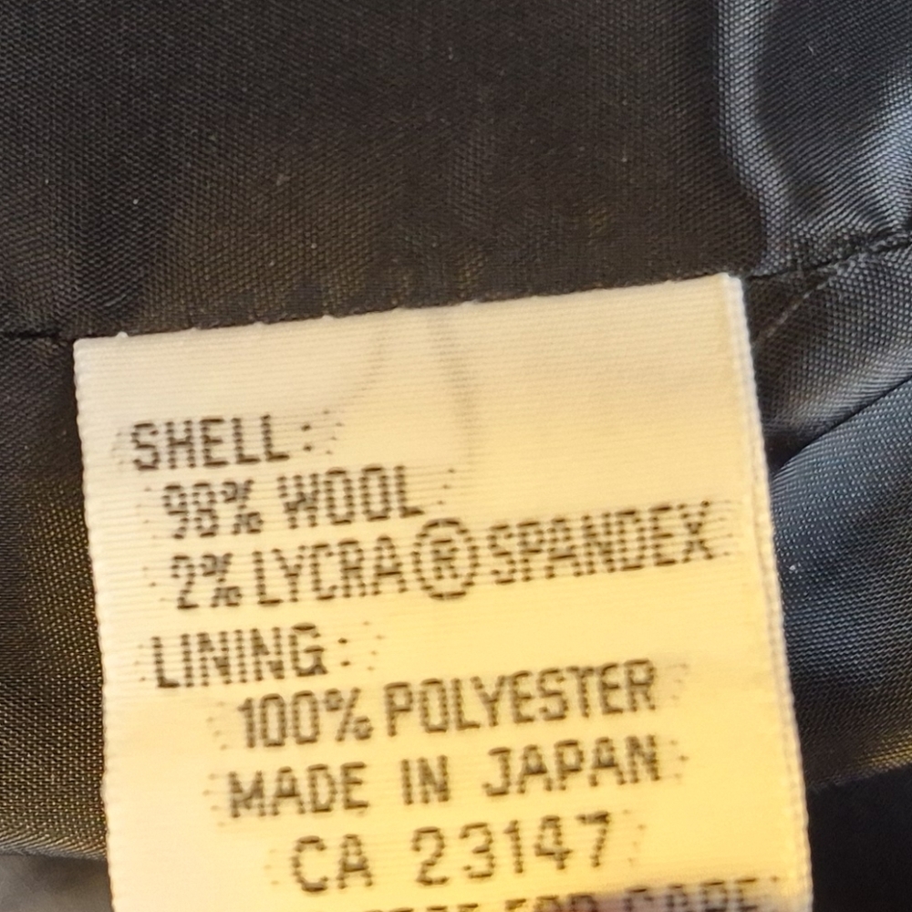 Vtg Talbots Wool Blazer Black Three Button Jacket Y2K Made In Japan Size 10 - Picture 12 of 12